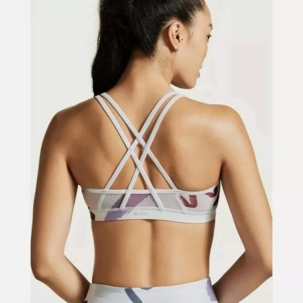 NWT WITH Peloton Modern Composition Strappy Sports Bra. Size Large - Picture 2 of 5